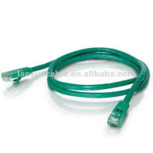 15 pies de color verde estándar de arranque-UTP Cat5e cable 4 par